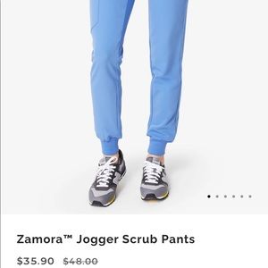 Figs XS Zamora Jogger Scrubs in Ciel blue
